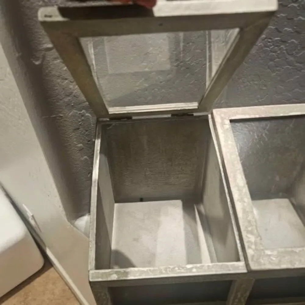 Wood Cubby Organizer Indoor Faux Greenhouse 20.5